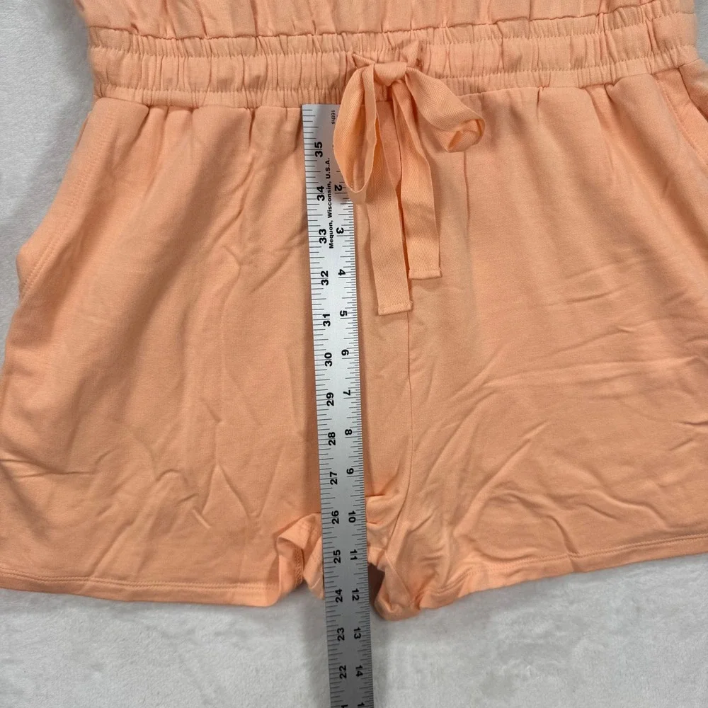 Daily Ritual‎ Romper Drawstring Waist Sleeveless Casual Jumpsuit Size M